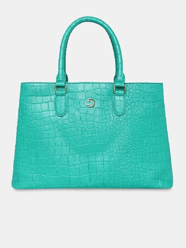 Caprese Eastwood Tote Medium Metallic Green