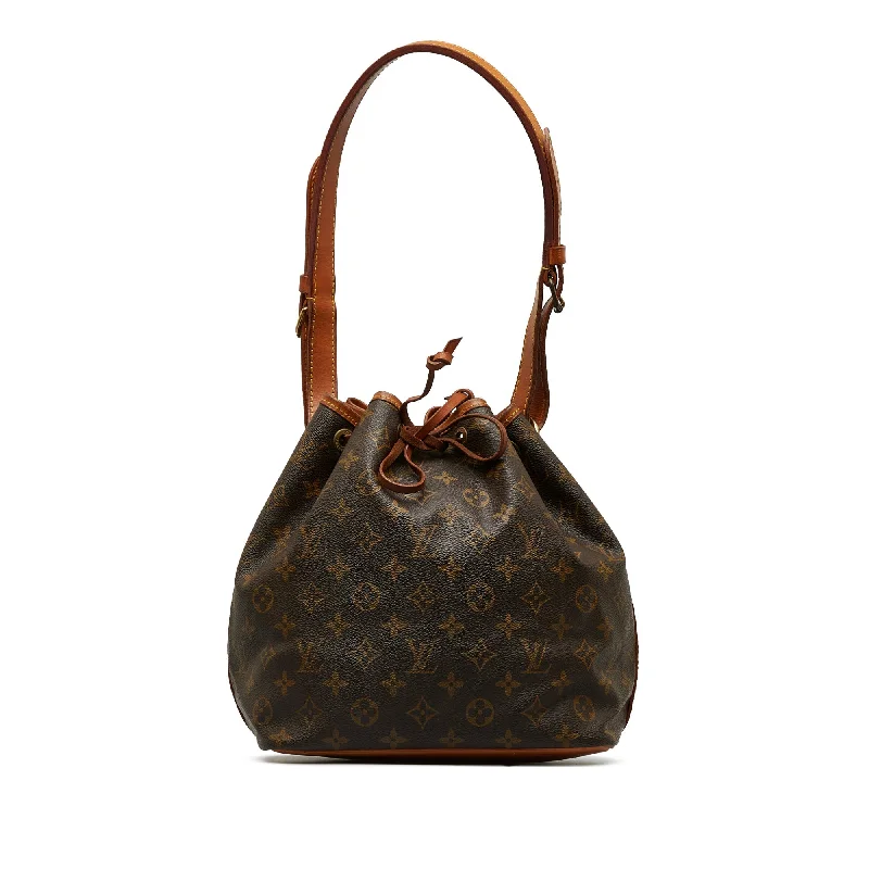 LOUIS VUITTON Monogram Petit Noe Bucket Bag