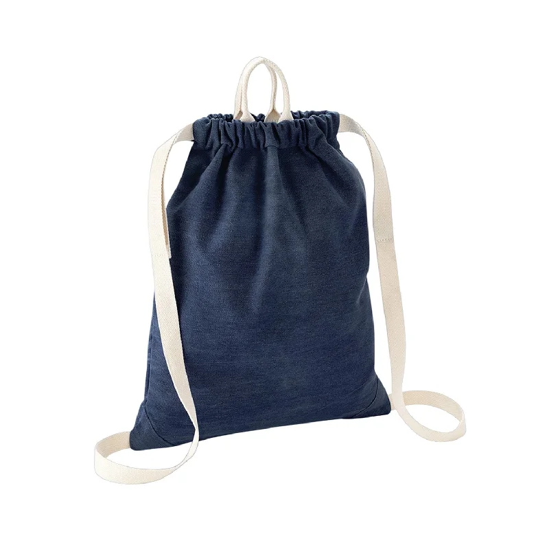 Bagbase Denim Drawstring Bag