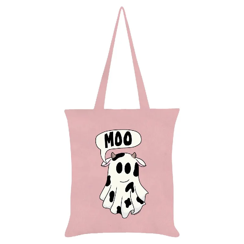 Grindstore Moo! Ghost Cow Tote Bag