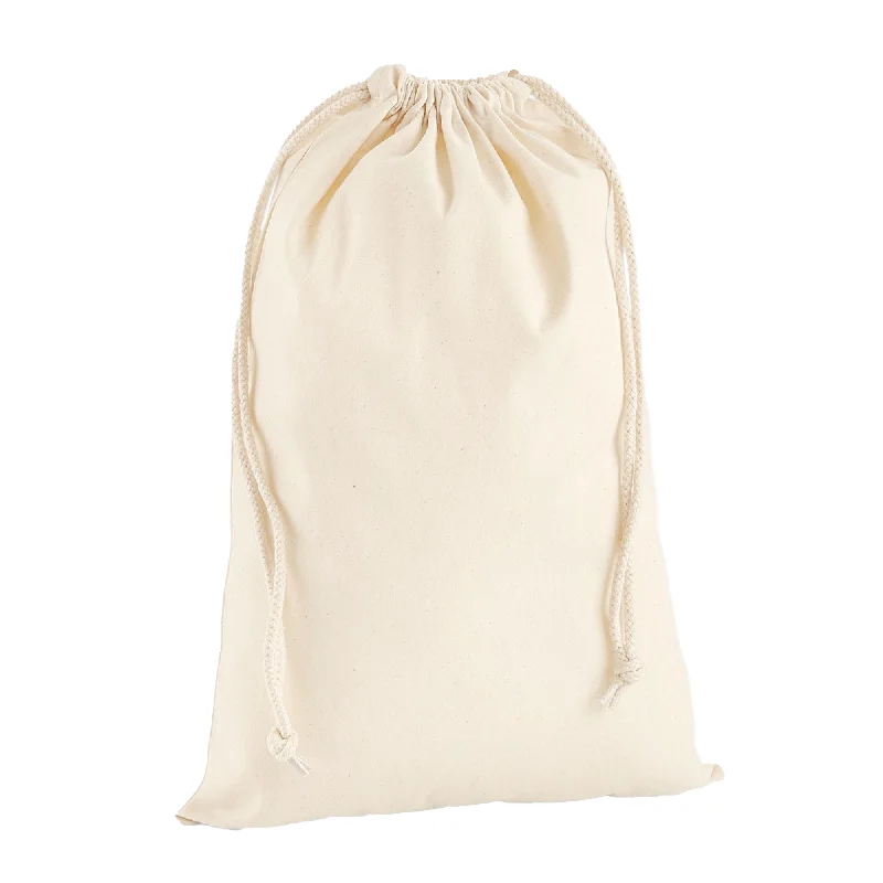 Westford Mill Premium Cotton Drawstring Bag