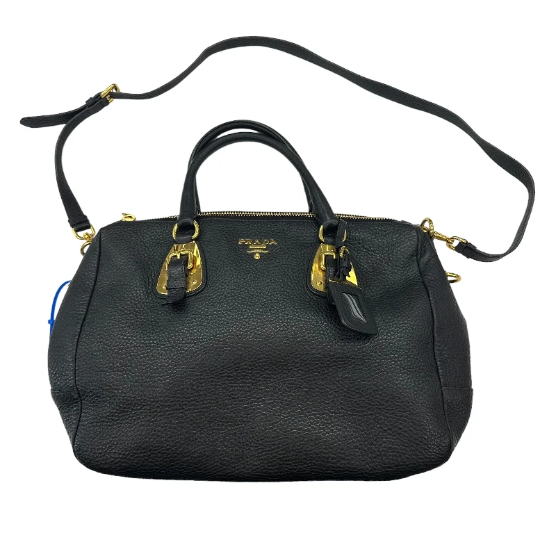 BLACK HANDBAG LUXURY DESIGNER by PRADA Size:LARGE