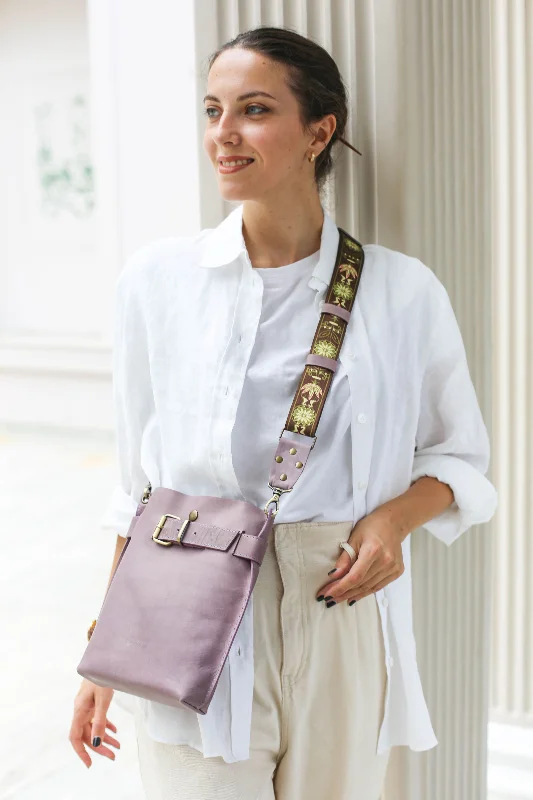 Lilac Small Leather Purse