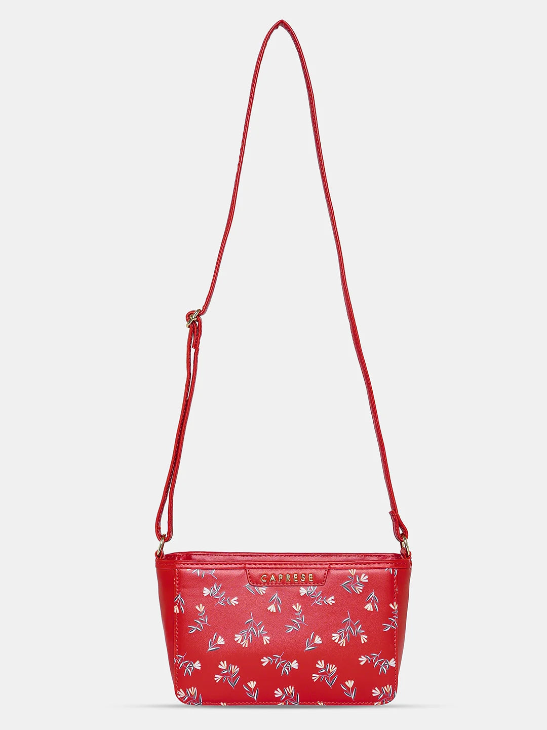 Caprese Merida Sling Small Printed Women'S Handbag Red