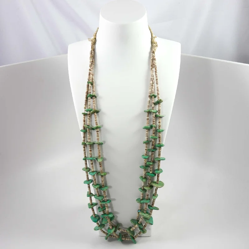 1930s Turquoise Tab Necklace