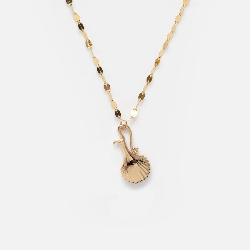 Charm with Solid Gold Chain