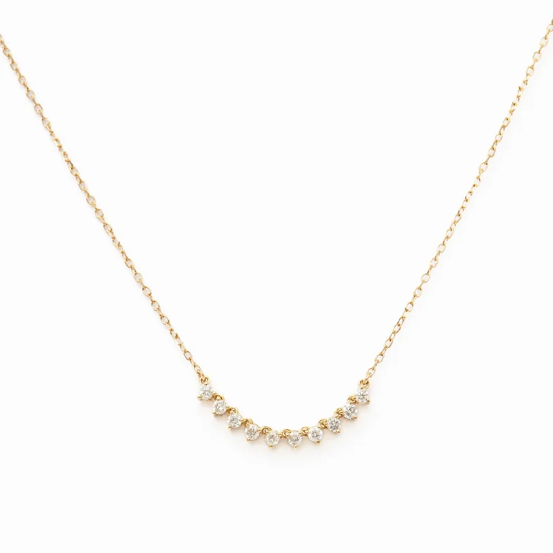 Diamond Rounds Chain Necklace