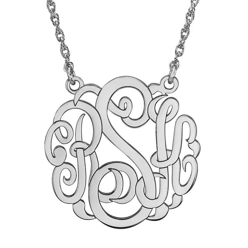 Fink's 25mm Custom Classic Monogram Necklace