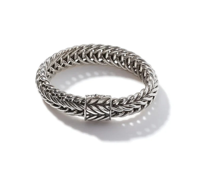 John Hardy Kami Silver Chain Bracelet, 15mm