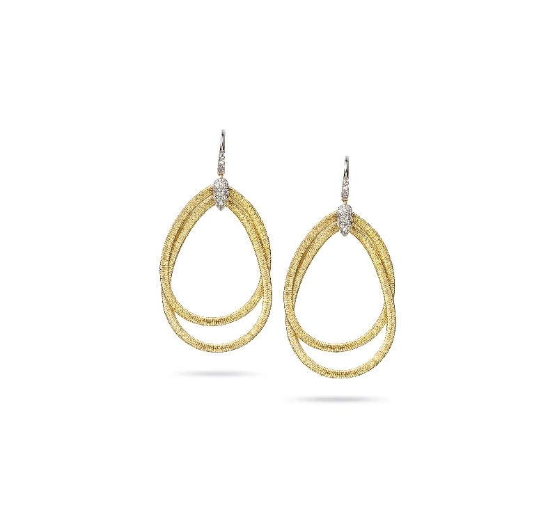 Marco Bicego Cairo Mixed Metals Diamond Earrings