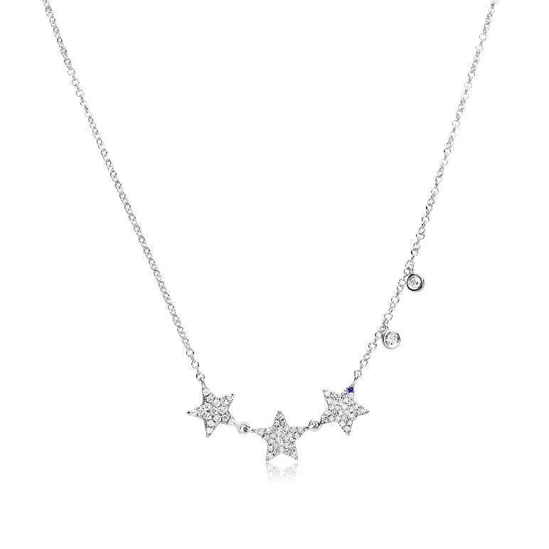 Meira T White Gold DIamond Fashion Necklace