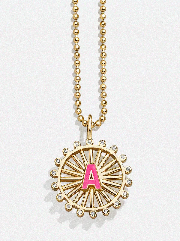 Sunburst 18K Gold Custom Reversible Necklace