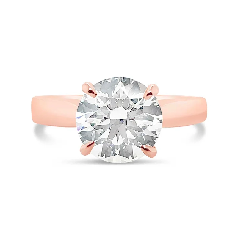 Rose Gold Solitaire Engagement Ring