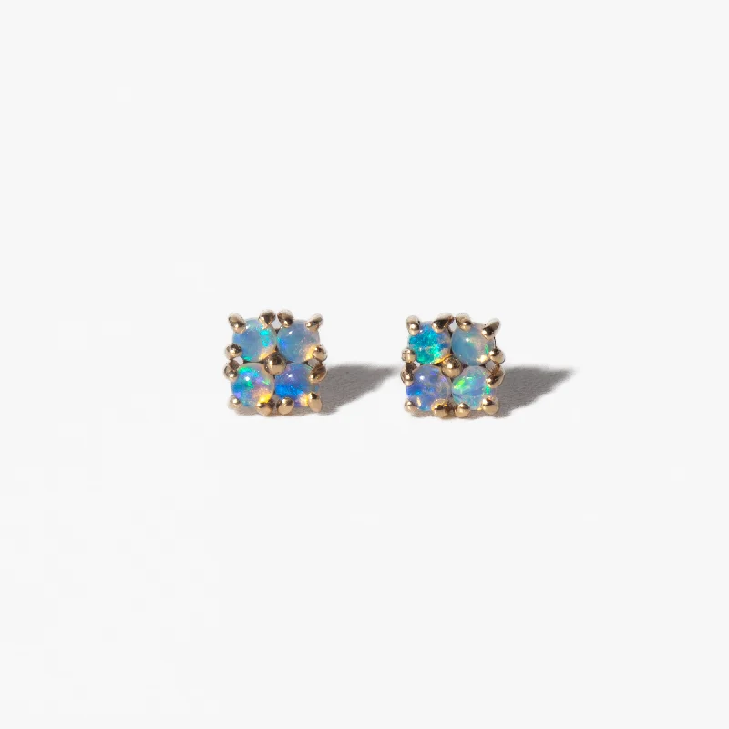 Small Opal Lattice Studs