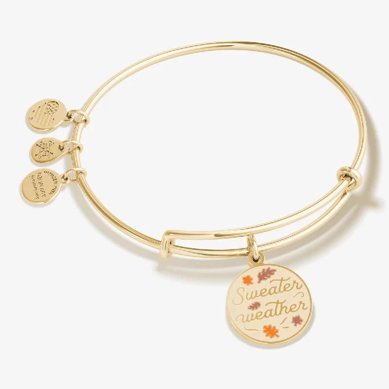 'Sweater Weather' Charm Bangle Bracelet