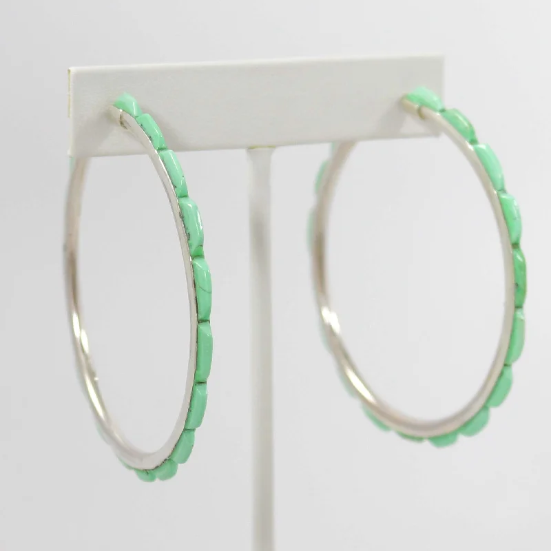 Turquoise Hoop Earrings