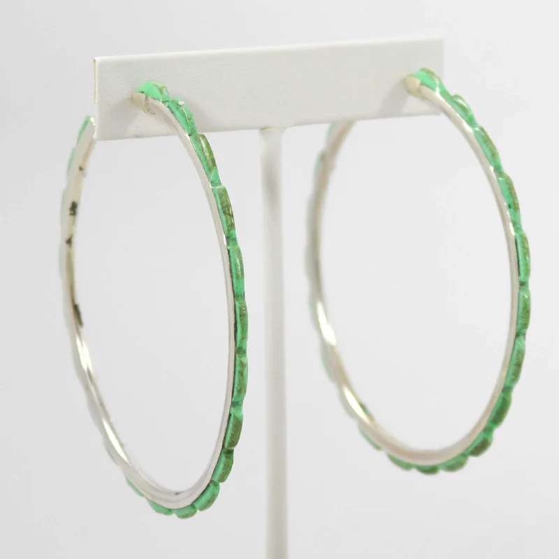 Turquoise Hoop Earrings