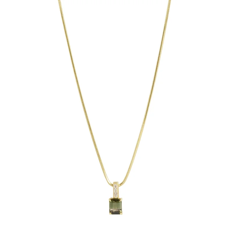 Green Ombre Tourmaline Supreme Pendant