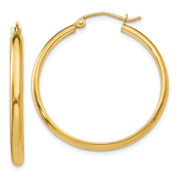 14k Polished Hoop Earring