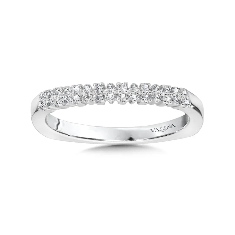 Double Diamond Wedding Band