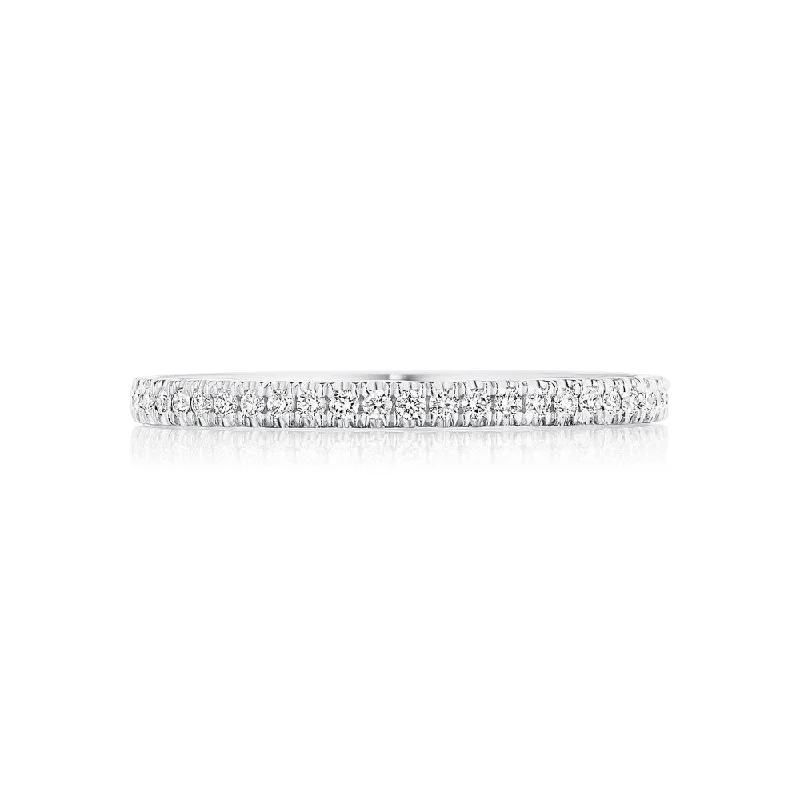 Tacori Coastal Crescent French Pave Diamond Wedding Band