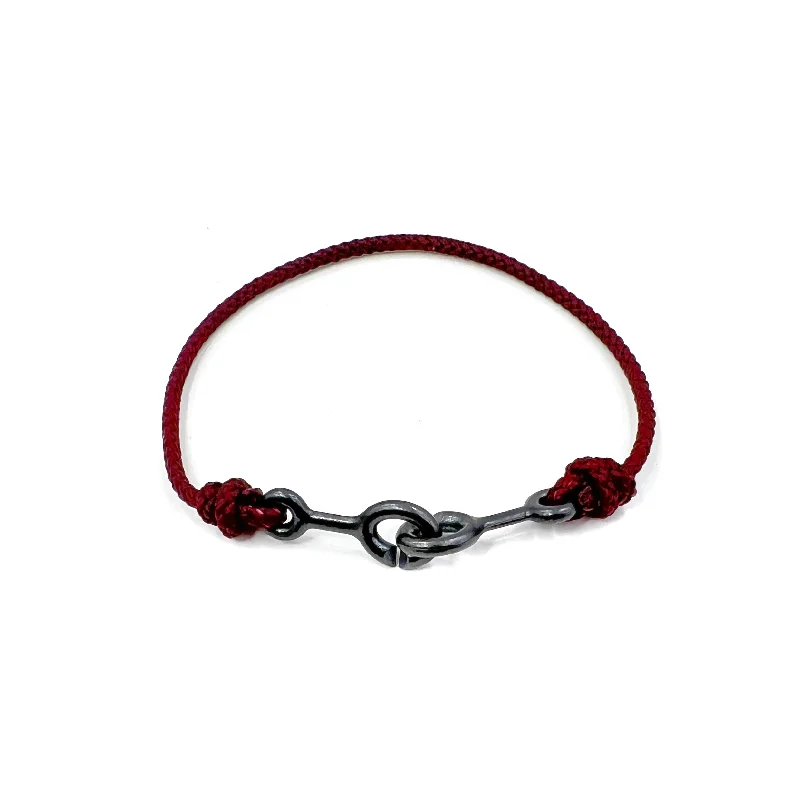 Sister Clasp Bracelet, Shibuichi, Scarlett