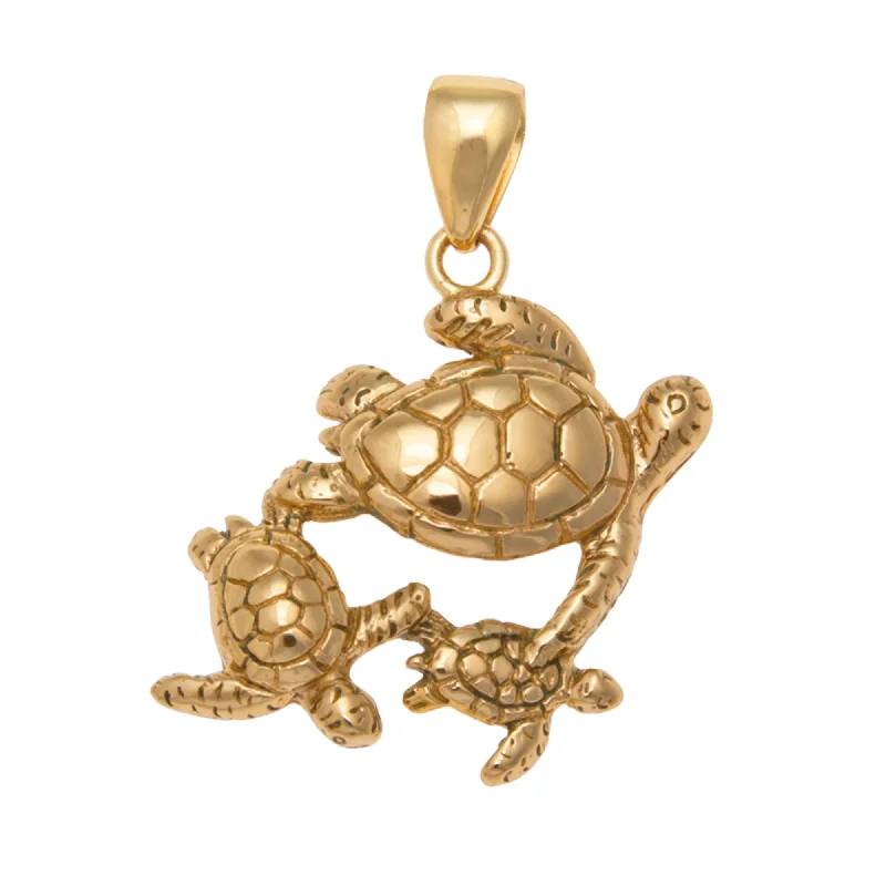 Alchemia Sea Turtle Family Pendant