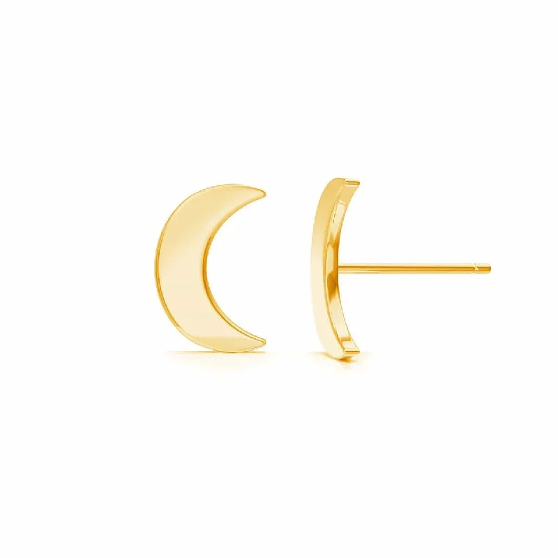 Moyen Solid Moon Studs