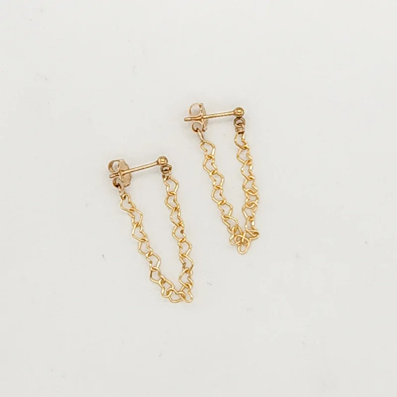 Heart Chain Earrings