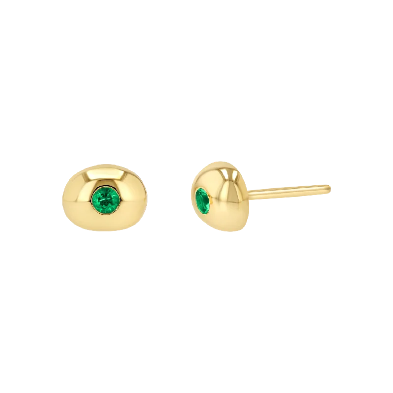 14K Yellow Gold / Emerald